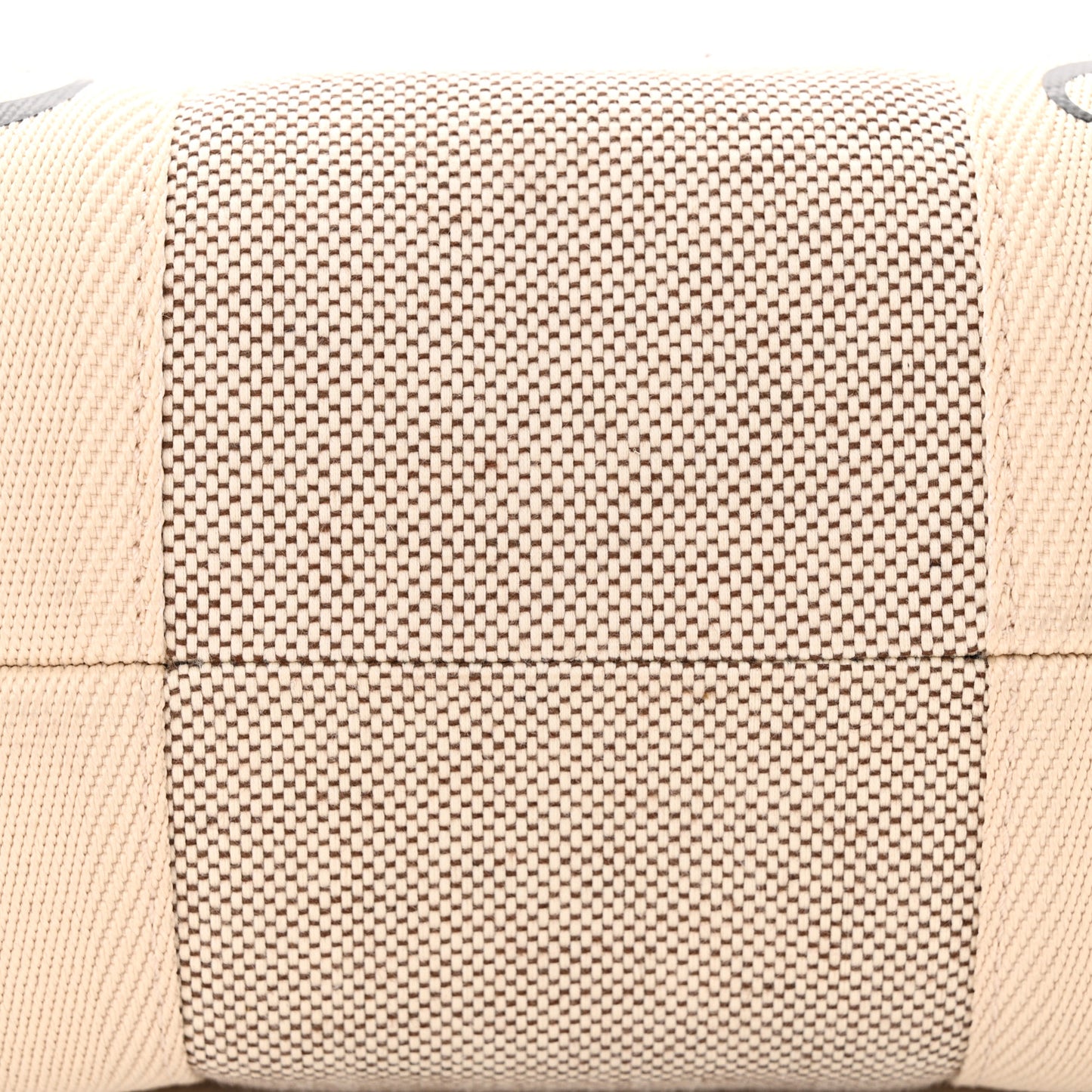 Cotton Calfskin Medium Woody Ribbon Tote White Brown