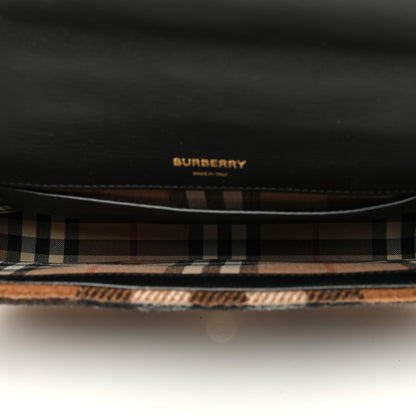 Burberry Check Cashmere Small Lola Bag Black 5 of 10