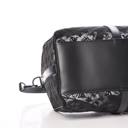 Louis Vuitton Monogram See Through Keepall Bandouliere 50 Black 5 of 8