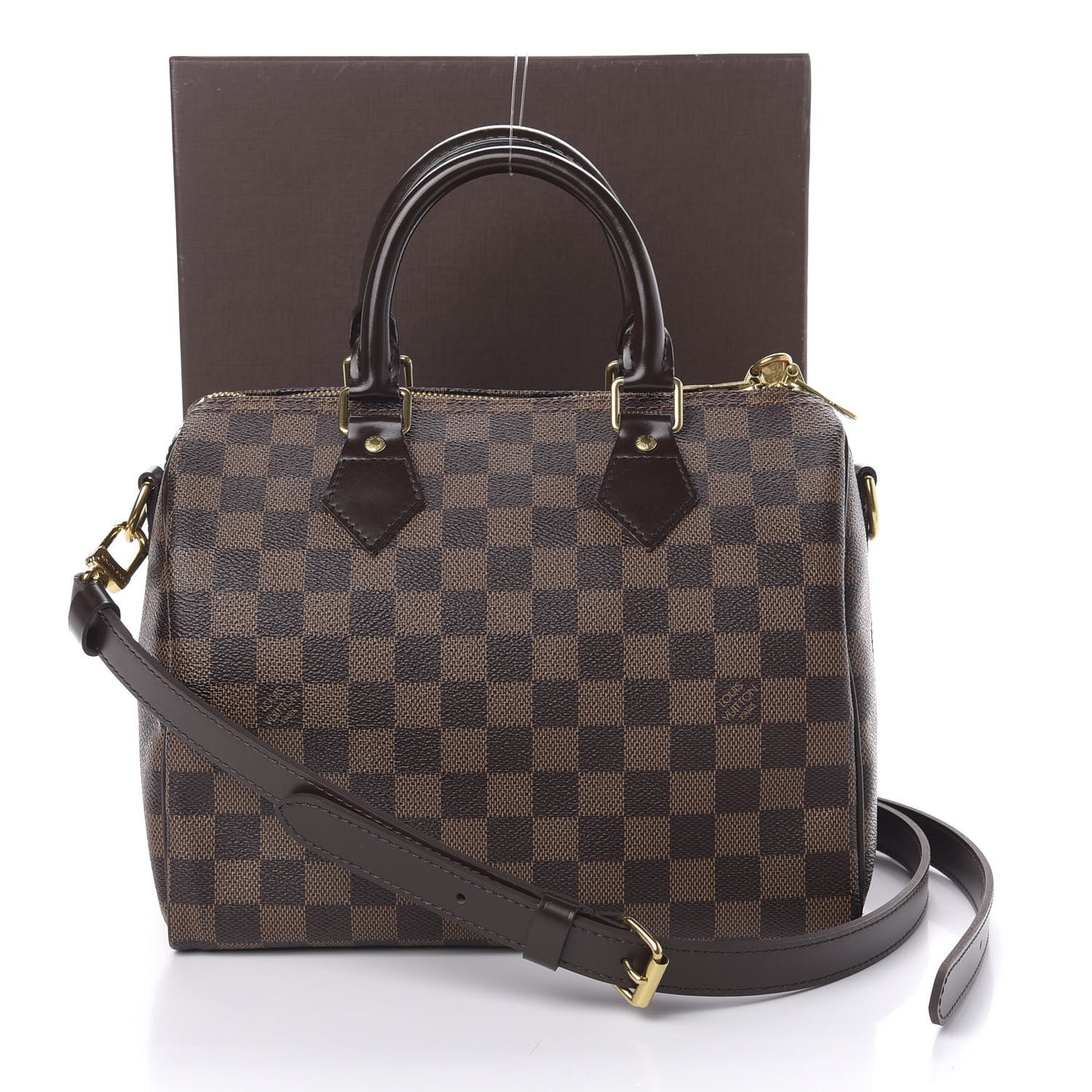 Damier Ebene Speedy Bandouliere 25