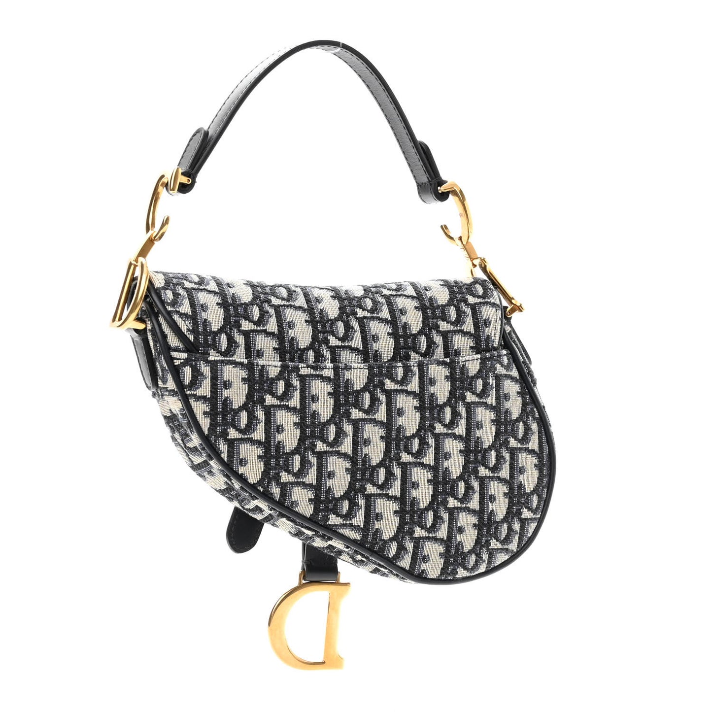 Oblique Mini Saddle Bag Blue