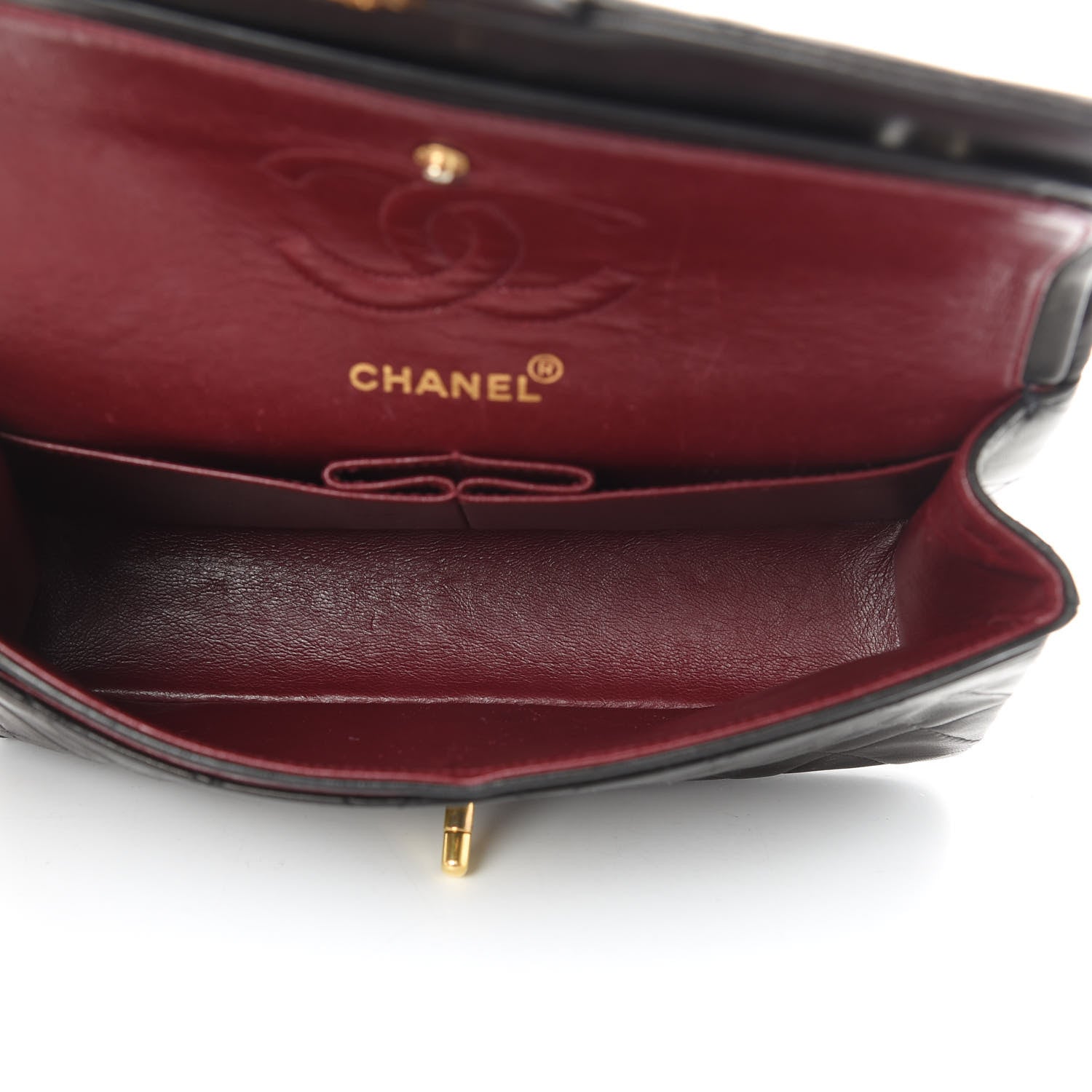Chanel Lambskin Quilted Small Double Flap Black 6 of 21