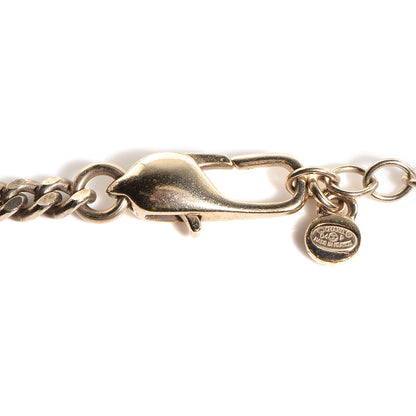 Chanel Crystal Pearl CC Leaf Necklace Gold 5 of 7