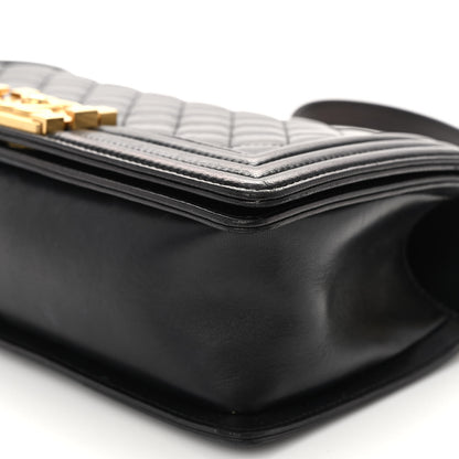 Chanel Lambskin Quilted Medium Boy Flap Black 10 of 11