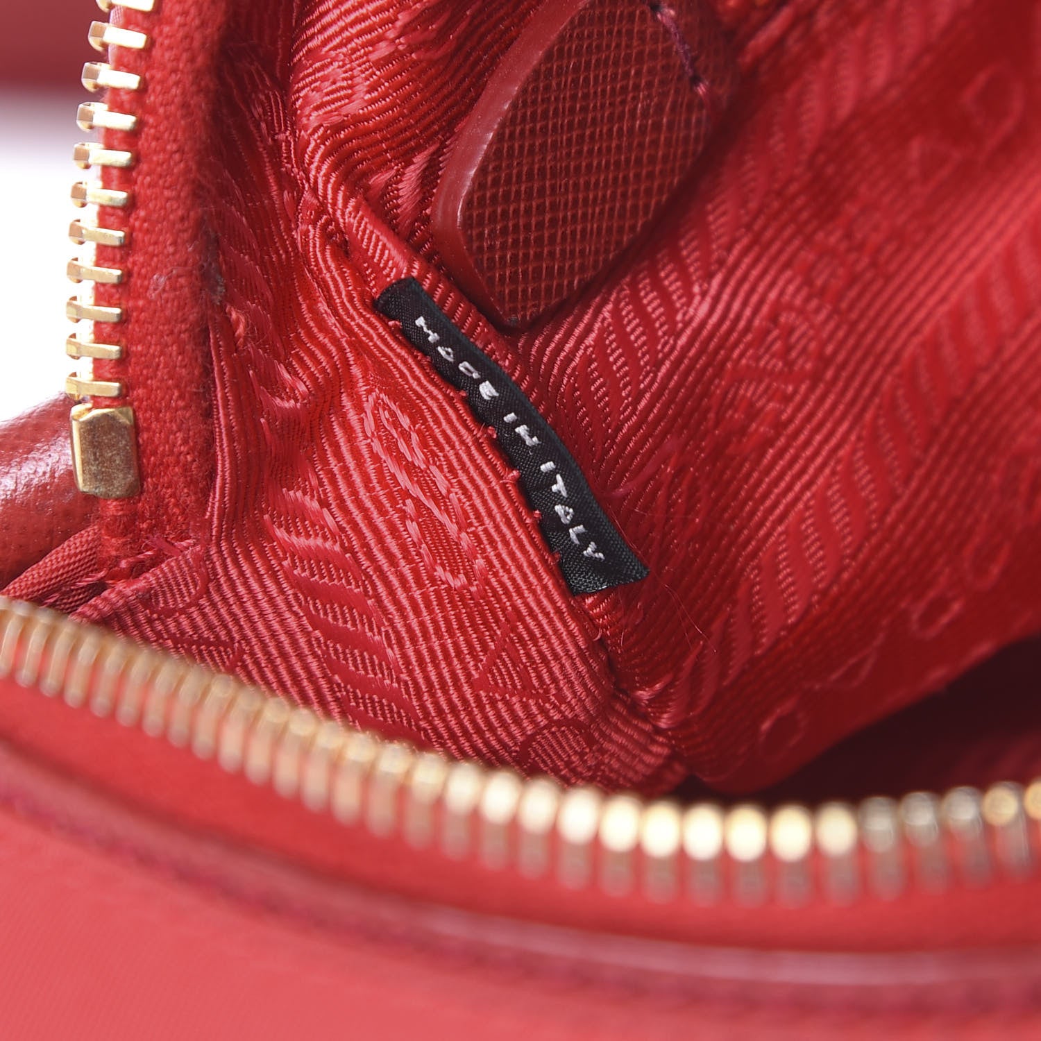 Prada Tessuto Nylon Saffiano Small Crossbody Rosso 6 of 15