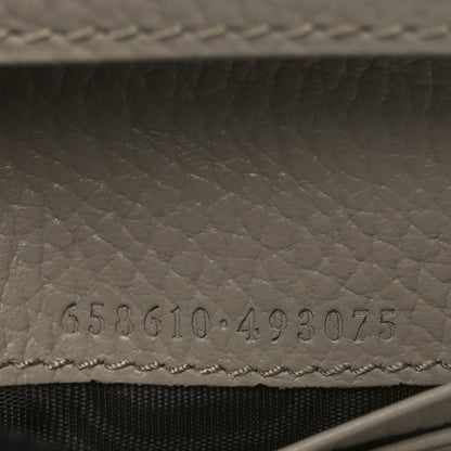 Gucci Dollar Calfskin GG Supreme Monogram GG Marmont Card Case Beige Mystic White Oatmeal 6 of 7