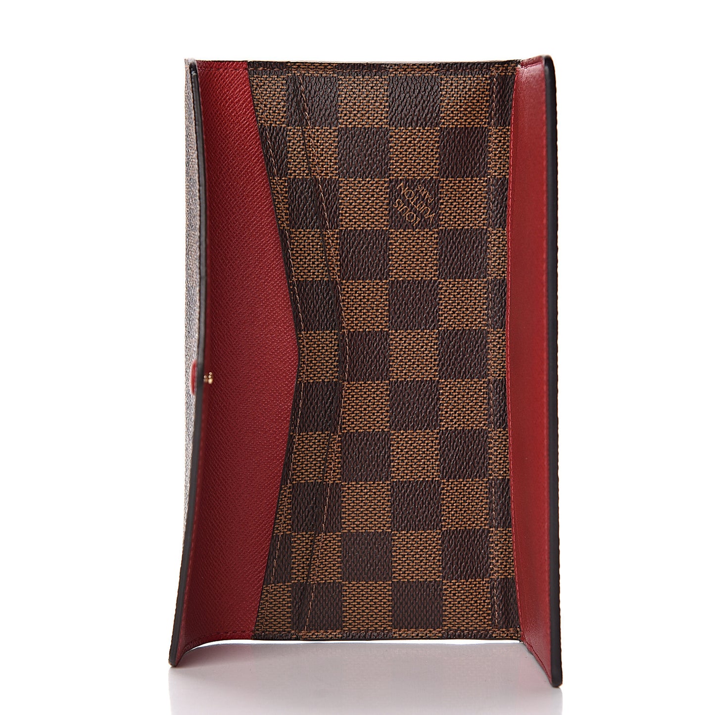 Damier Ebene Josephine Wallet Red