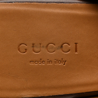 Gucci Calfskin Womens Princetown Slippers 35 Brown 7 of 10