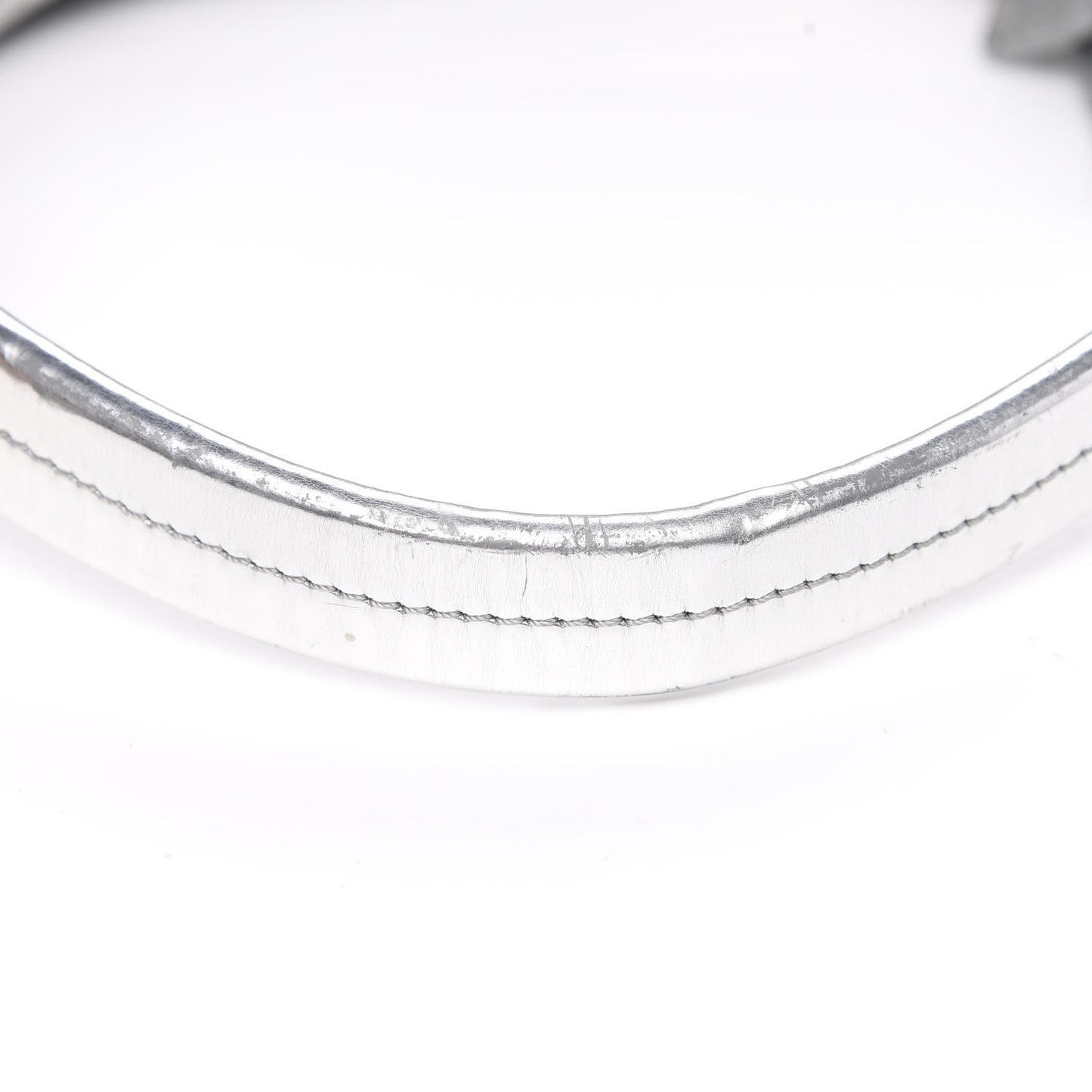 Metallic Beat Check Small Brooklyn Hobo Silver Black