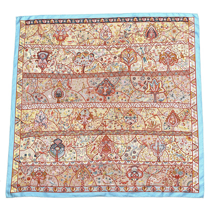 Hermes Silk Au Pays Des Oiseaux Fleurs Scarf 90 1 of 6