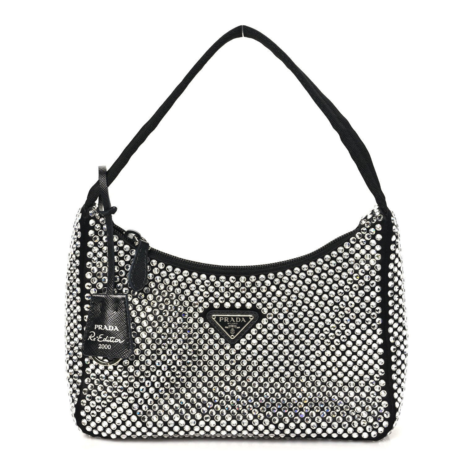 Prada Satin Crystal Mini Re-Edition 2000 Bag Cristal 1 of 9