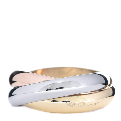 Cartier 18K Pink Yellow White Gold Classic Les Must De Trinity Ring 51 5.75 3 of 5