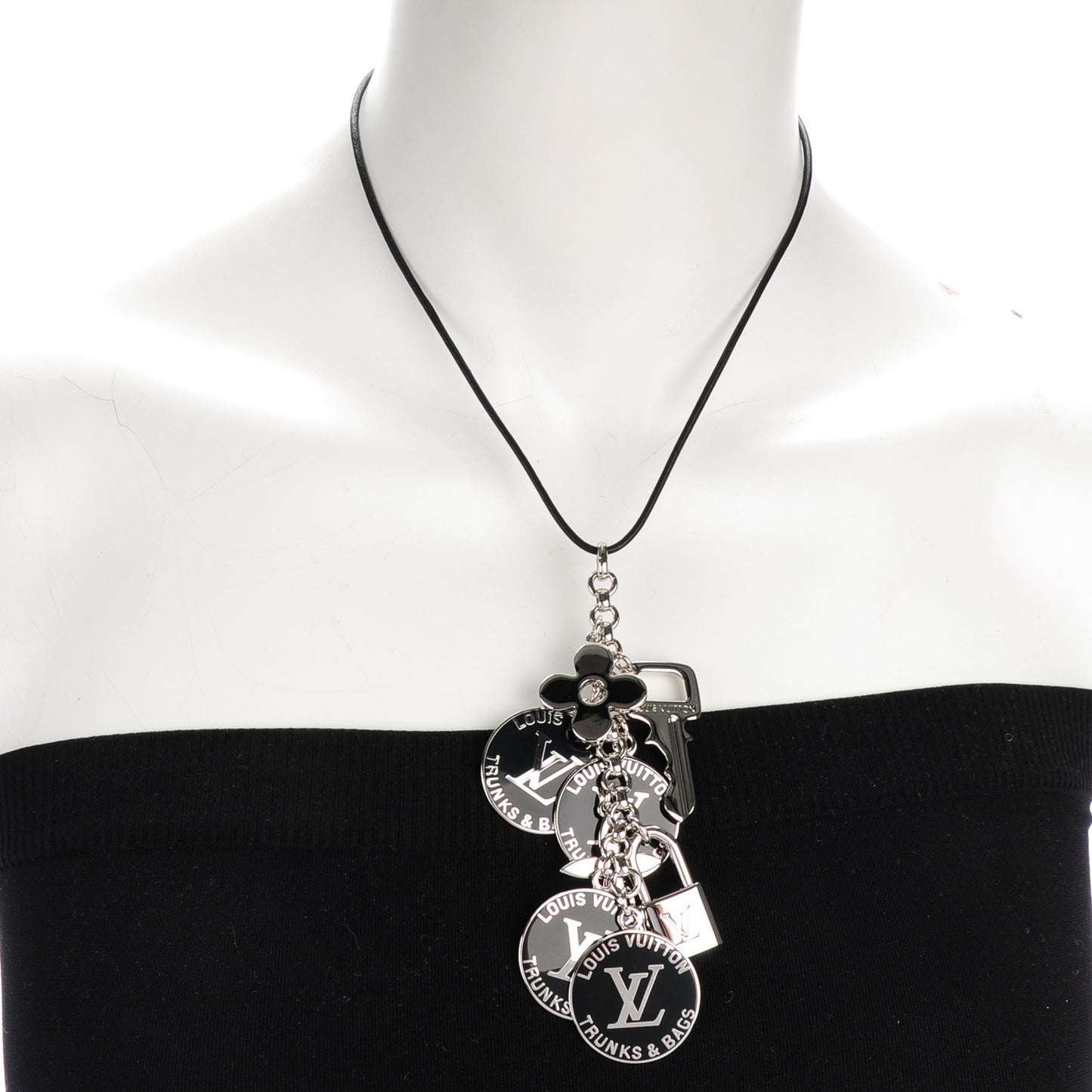 Trunks and Bags Breloques Necklace Black