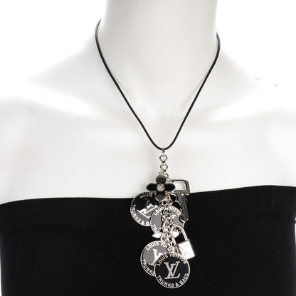 Louis Vuitton Trunks and Bags Breloques Necklace Black 2 of 5