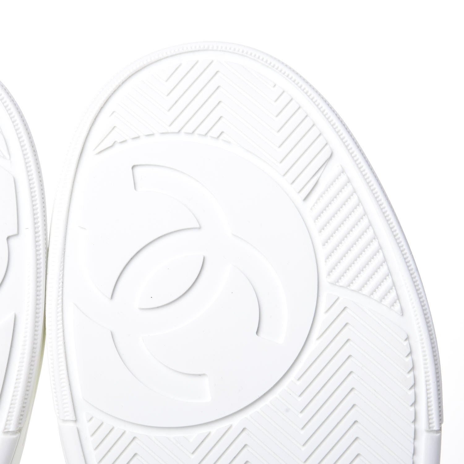 Chanel Calfskin Womens Logo Sneakers 38 White 8 of 11