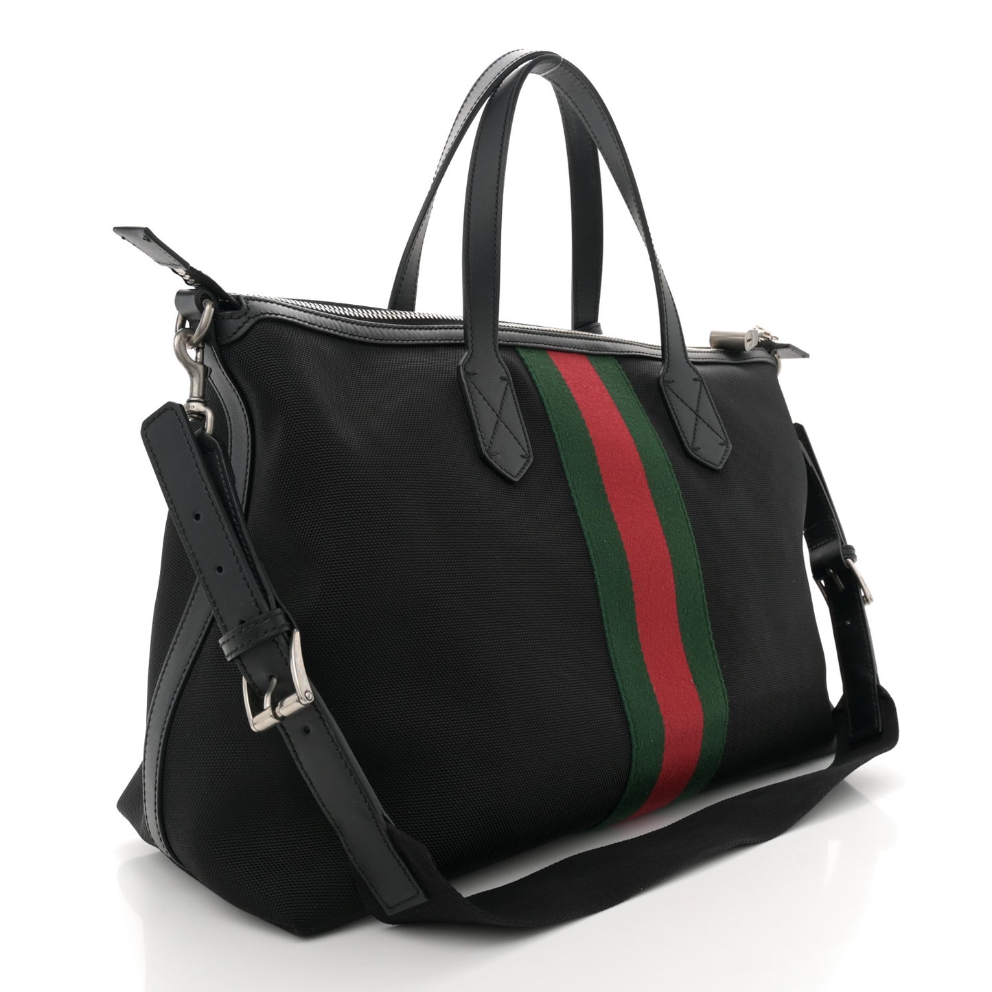 Techno Canvas Web Duffle Black