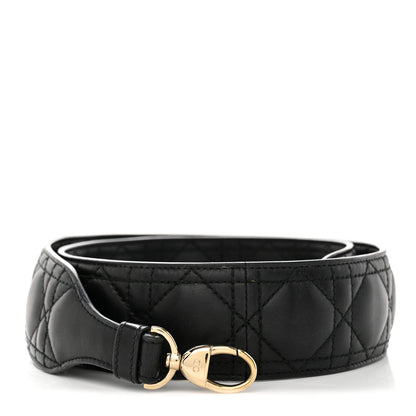 Christian Dior Lambskin Cannage Shoulder Strap Black 1 of 4