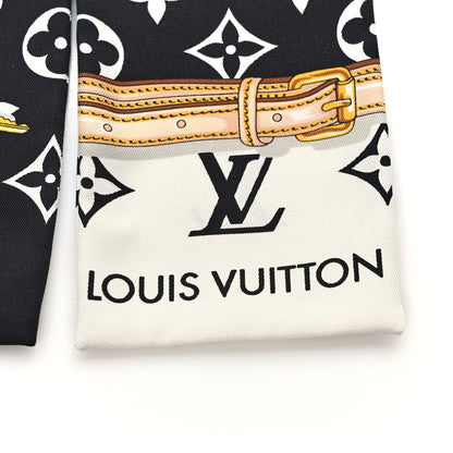Louis Vuitton Silk Monogram Confidential Bandeau Black 3 of 3