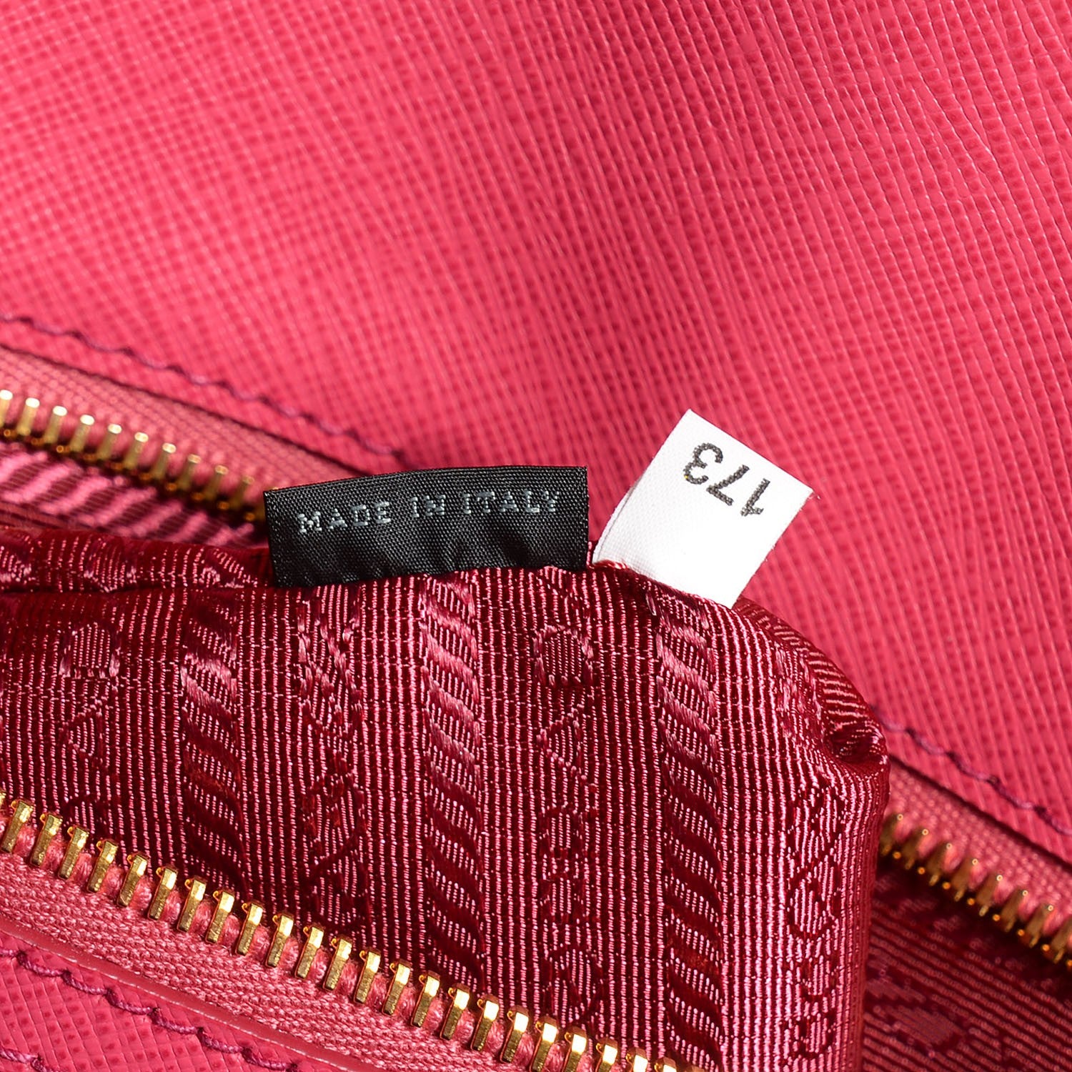 Prada Saffiano Lux Double Handle Shopping Tote Peonia 8 of 9