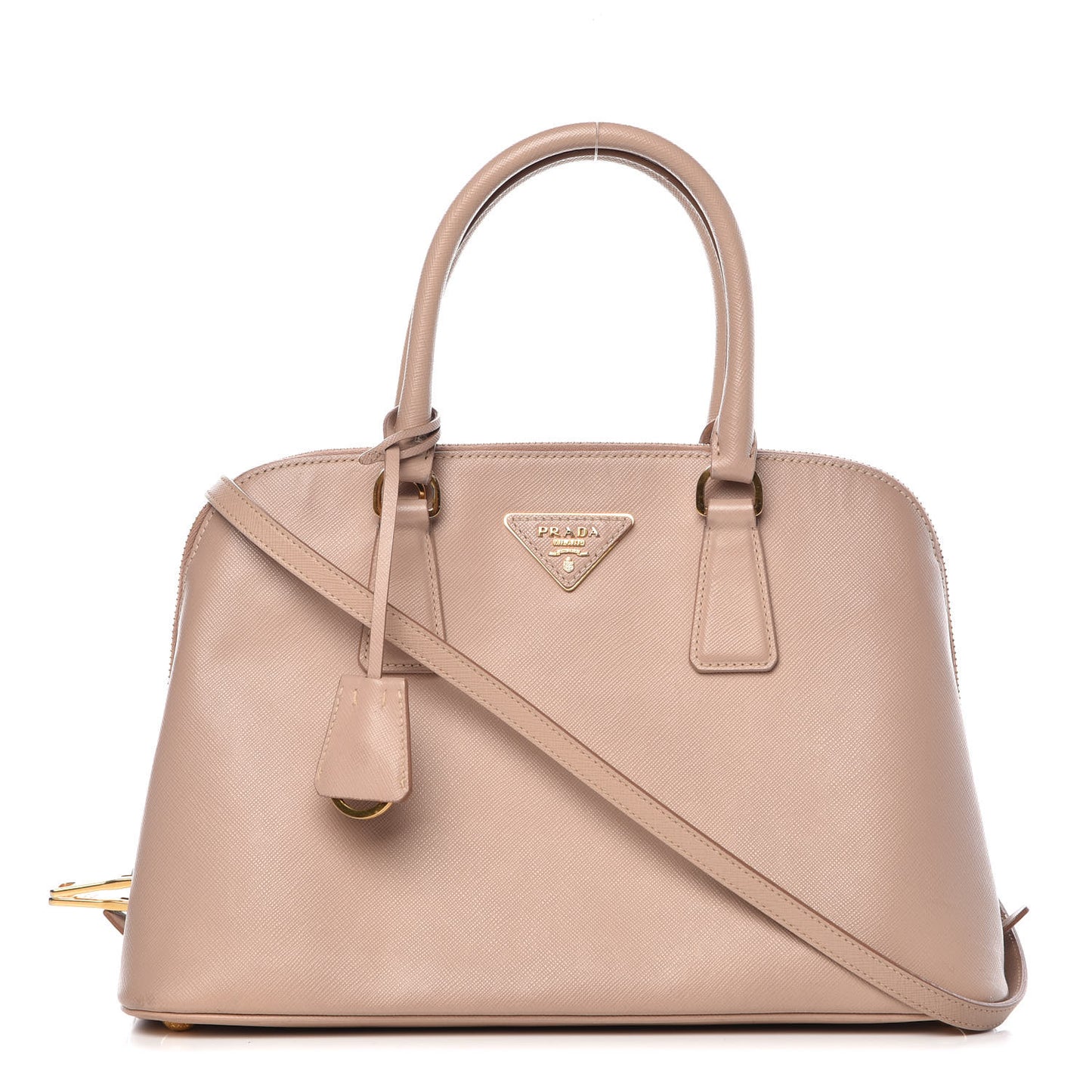 Saffiano Lux Medium Promenade Tote Cammeo