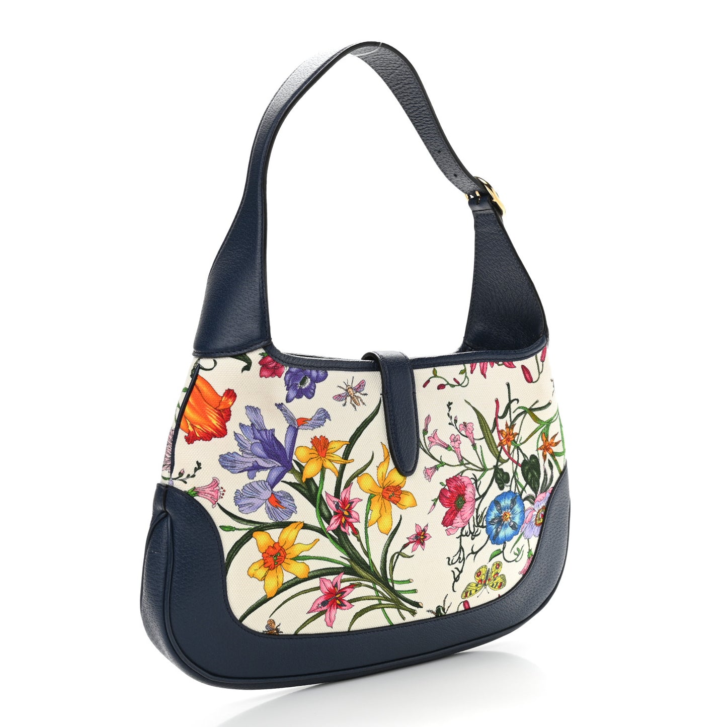 Canvas Flora Medium Jackie Hobo Blue Agata