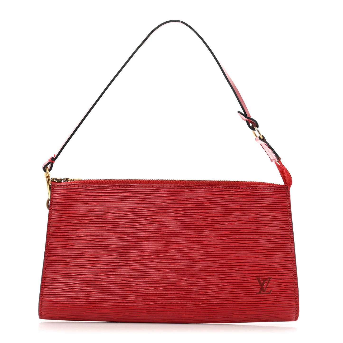 Epi Pochette Accessories 24 Castillan Red