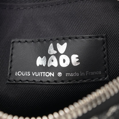 Louis Vuitton X NIGO Taurillon Monogram Denim Drip Keepall XS Black 7 of 11