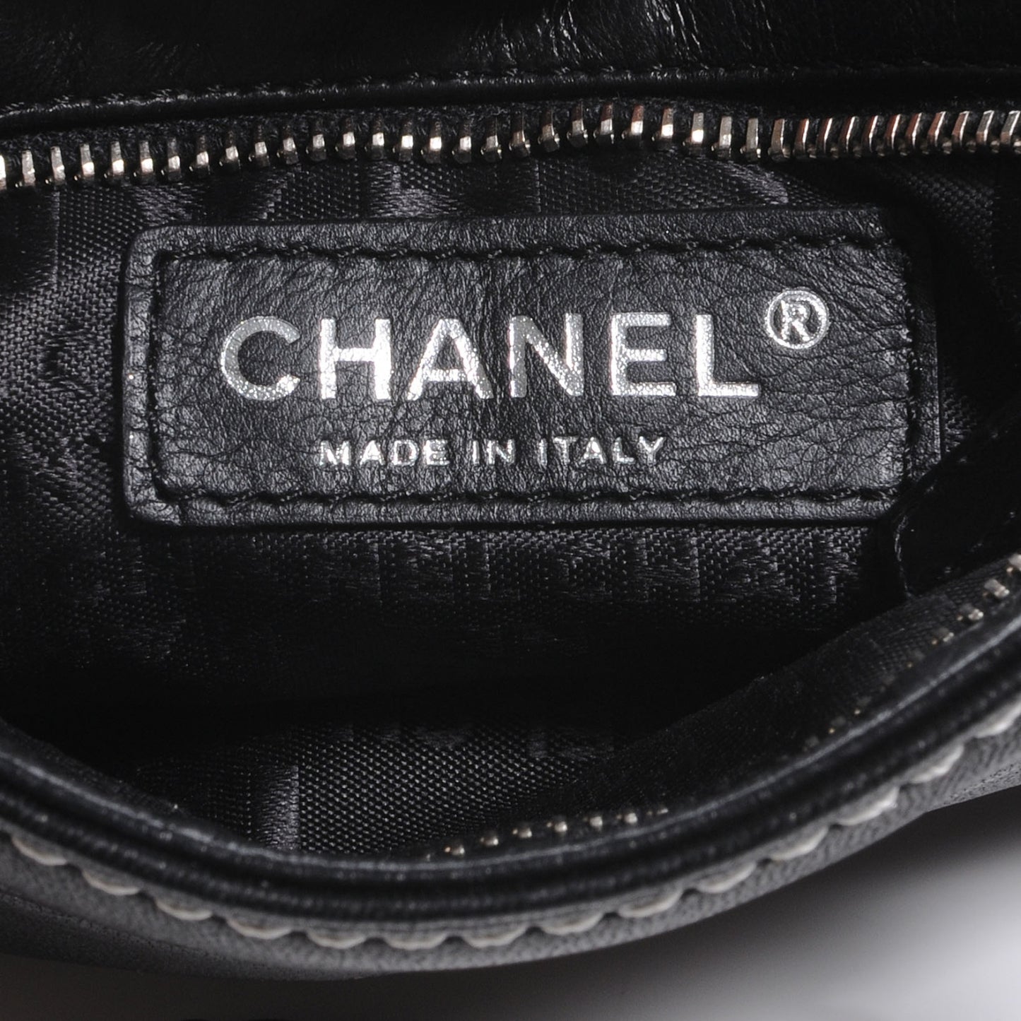 Leather Lax Pochette Bag Black