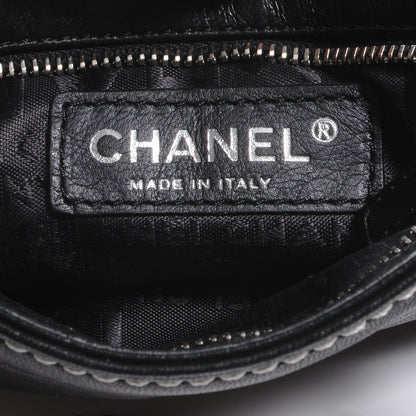 Chanel Leather Lax Pochette Bag Black 6 of 7