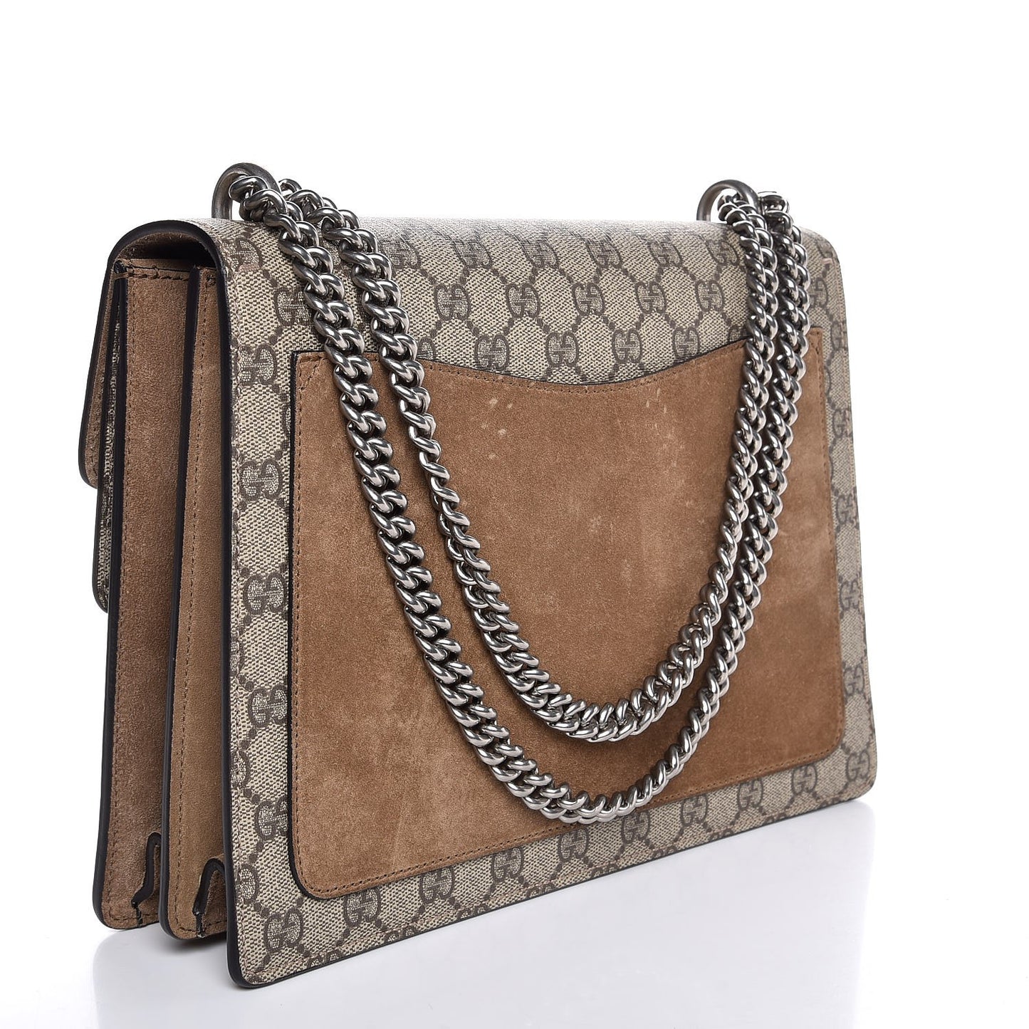 GG Supreme Monogram Medium Dionysus Shoulder Bag Taupe