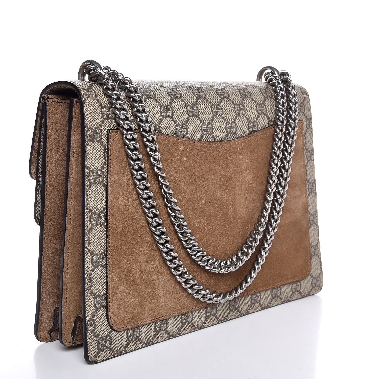 Gucci GG Supreme Monogram Medium Dionysus Shoulder Bag Taupe 4 of 10