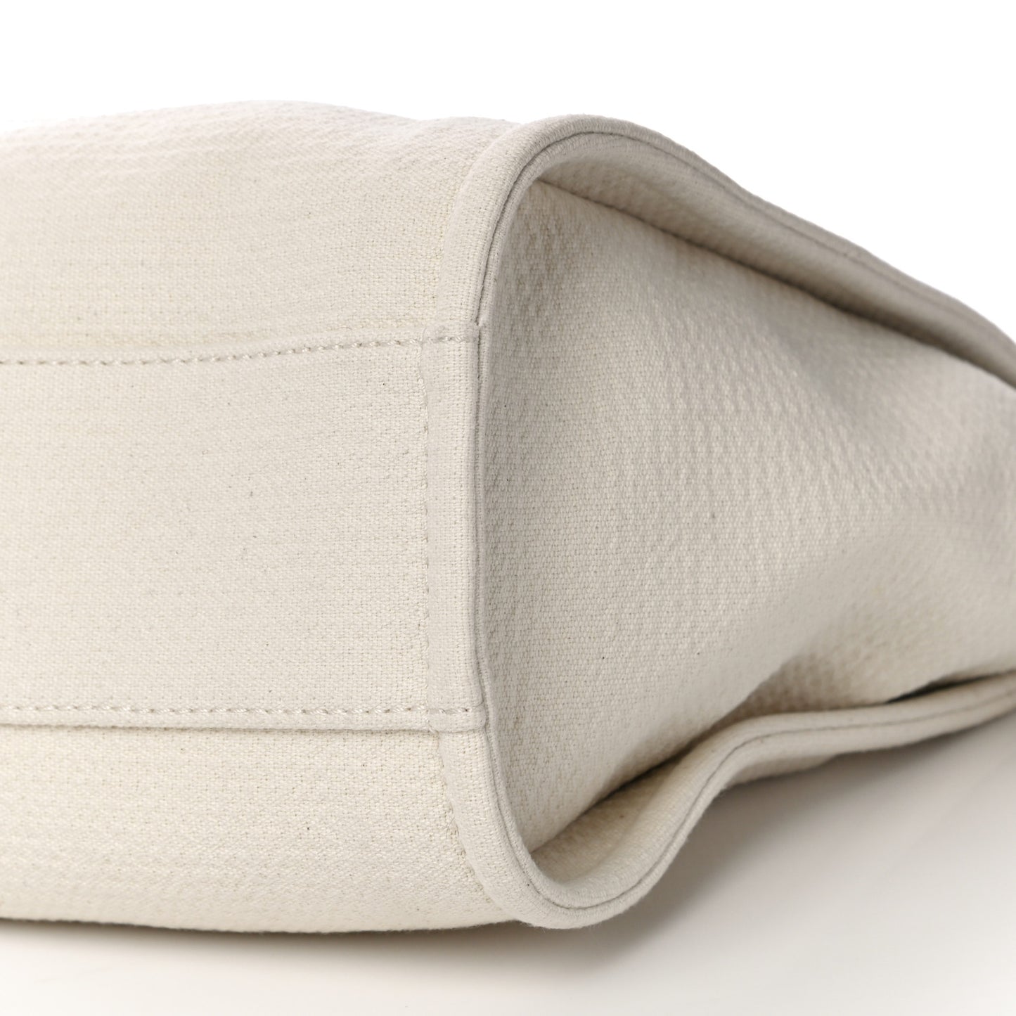 Mixed Fibers Small Deauville Tote White