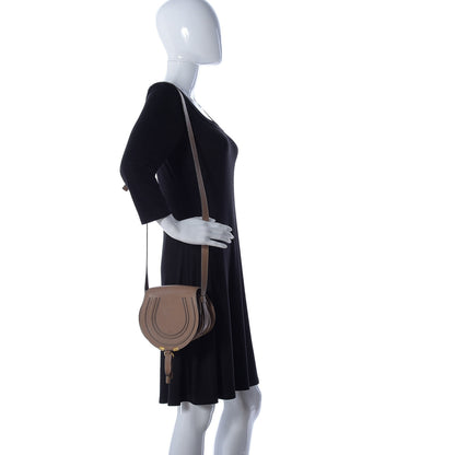 Chloe Calfskin Mini Marcie Round Crossbody Bag Nut 2 of 20