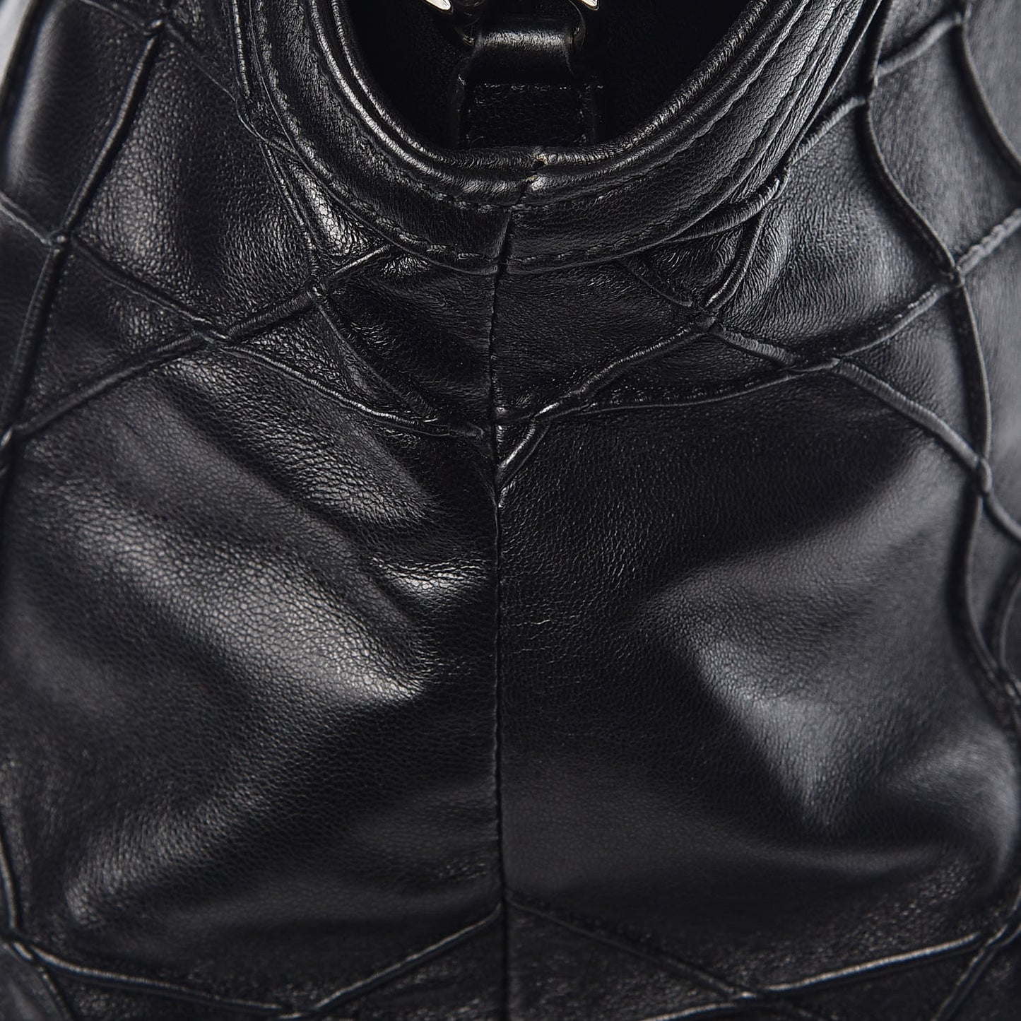 Lambskin Cannage Large Granville Tote Black