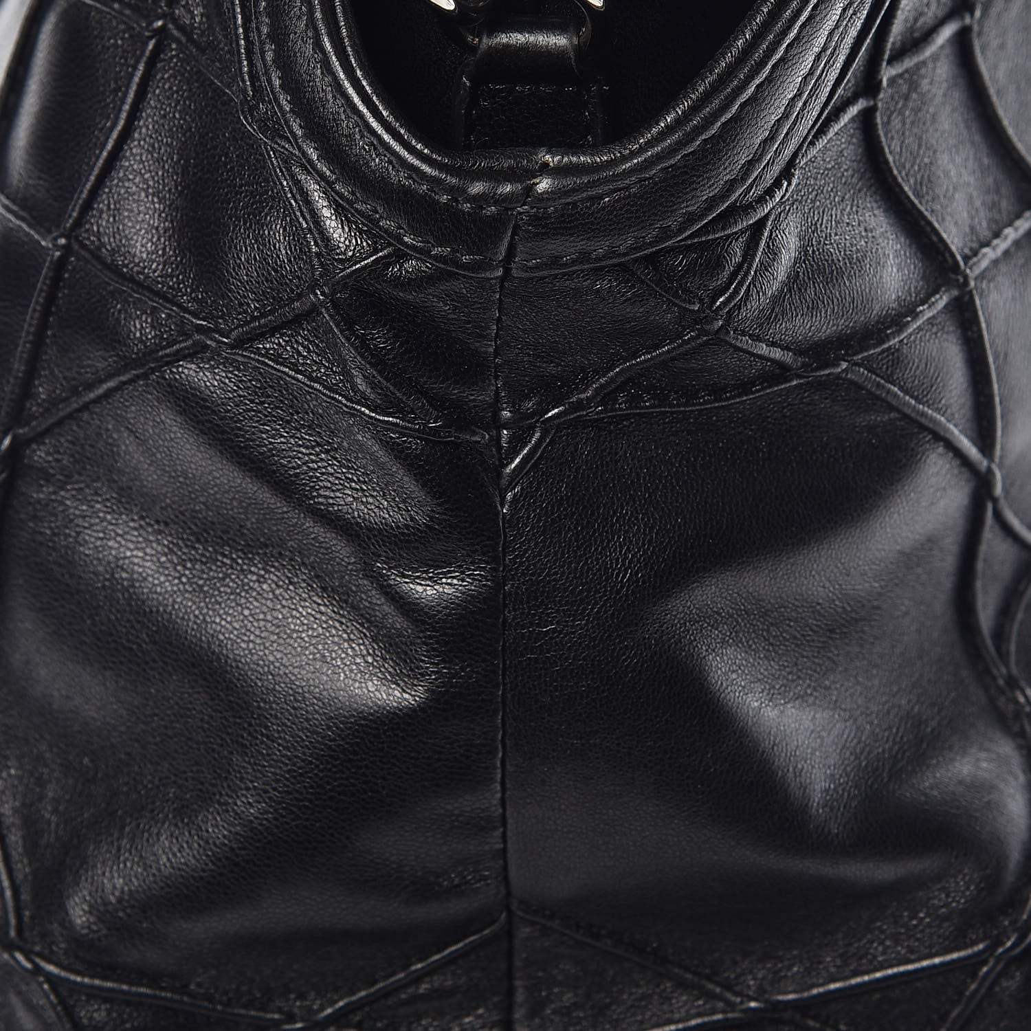 Christian Dior Lambskin Cannage Large Granville Tote Black 9 of 15