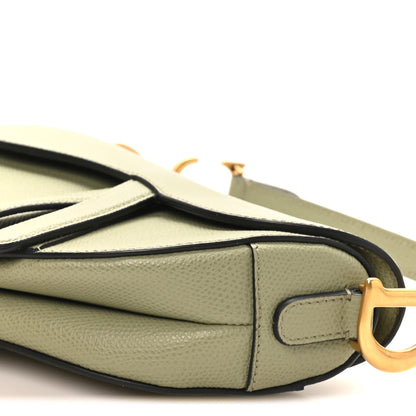 Christian Dior Grained Calfskin Mini Saddle Bag Sage Green 8 of 8