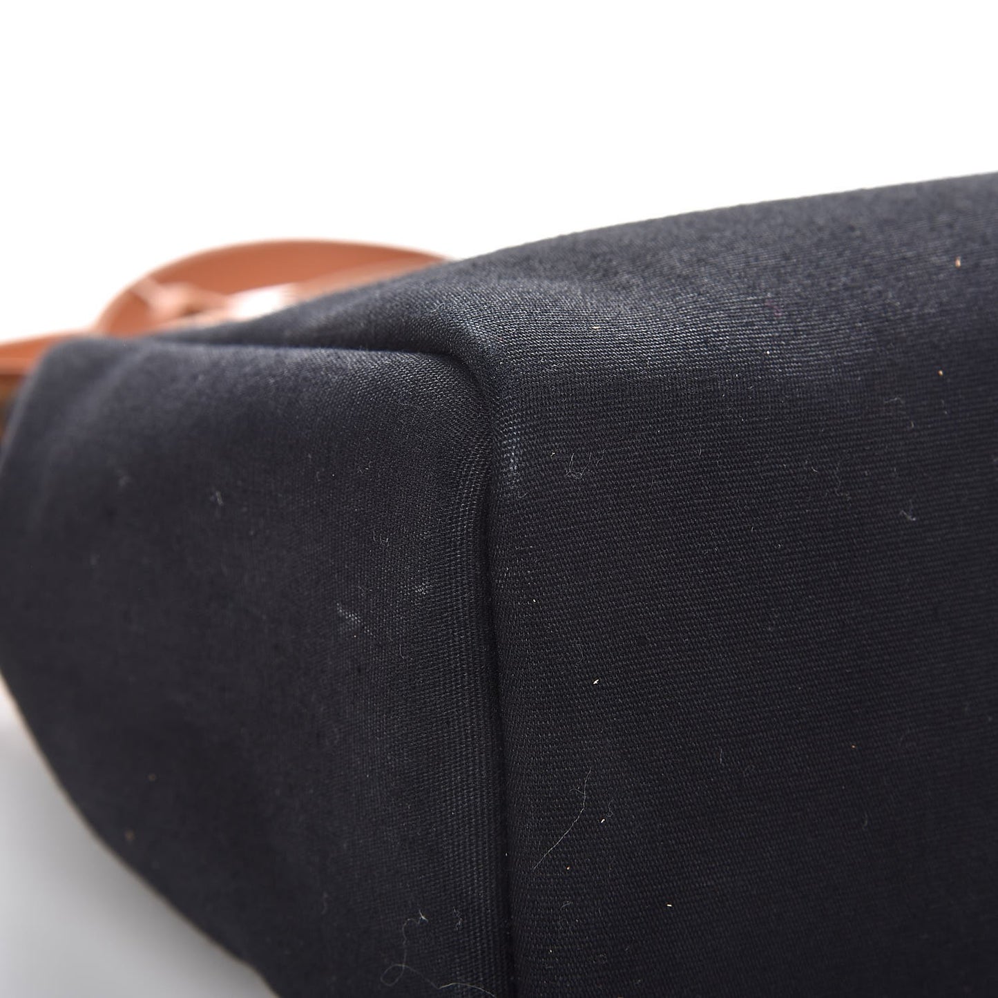 Toile Vache Calfskin Herbag 30 PM Black Natural
