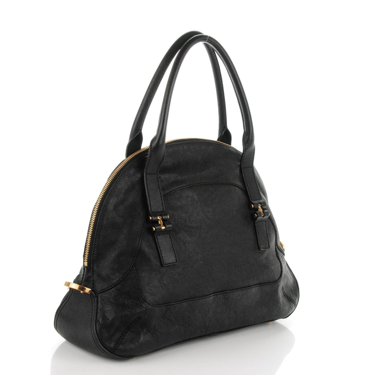 Calfskin Georgia Dome Bag Black