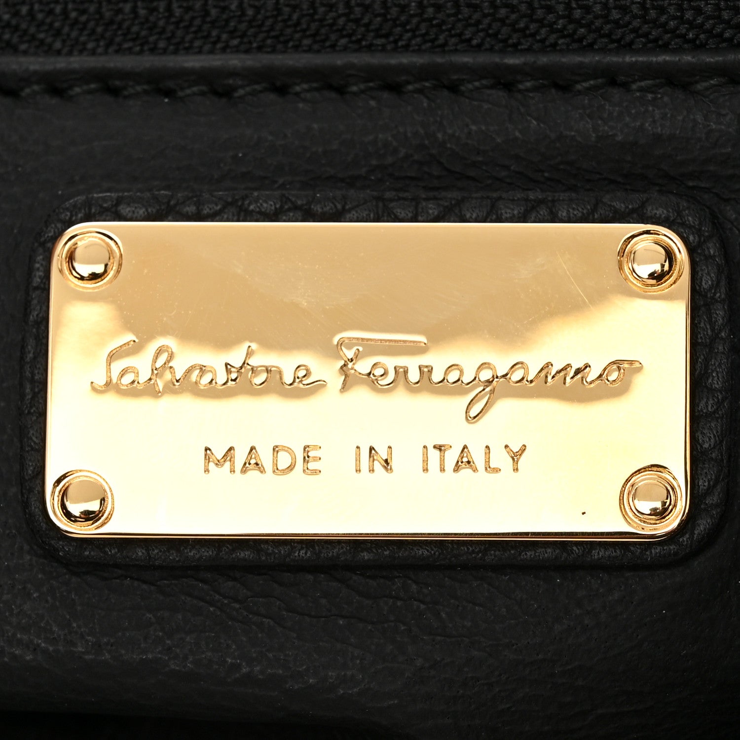 Salvatore Ferragamo Calfskin Fanisa Gancini Hobo Black 6 of 9