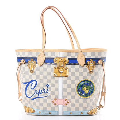 Louis Vuitton Damier Azur Summer Trunks Capri Neverfull MM 3 of 9