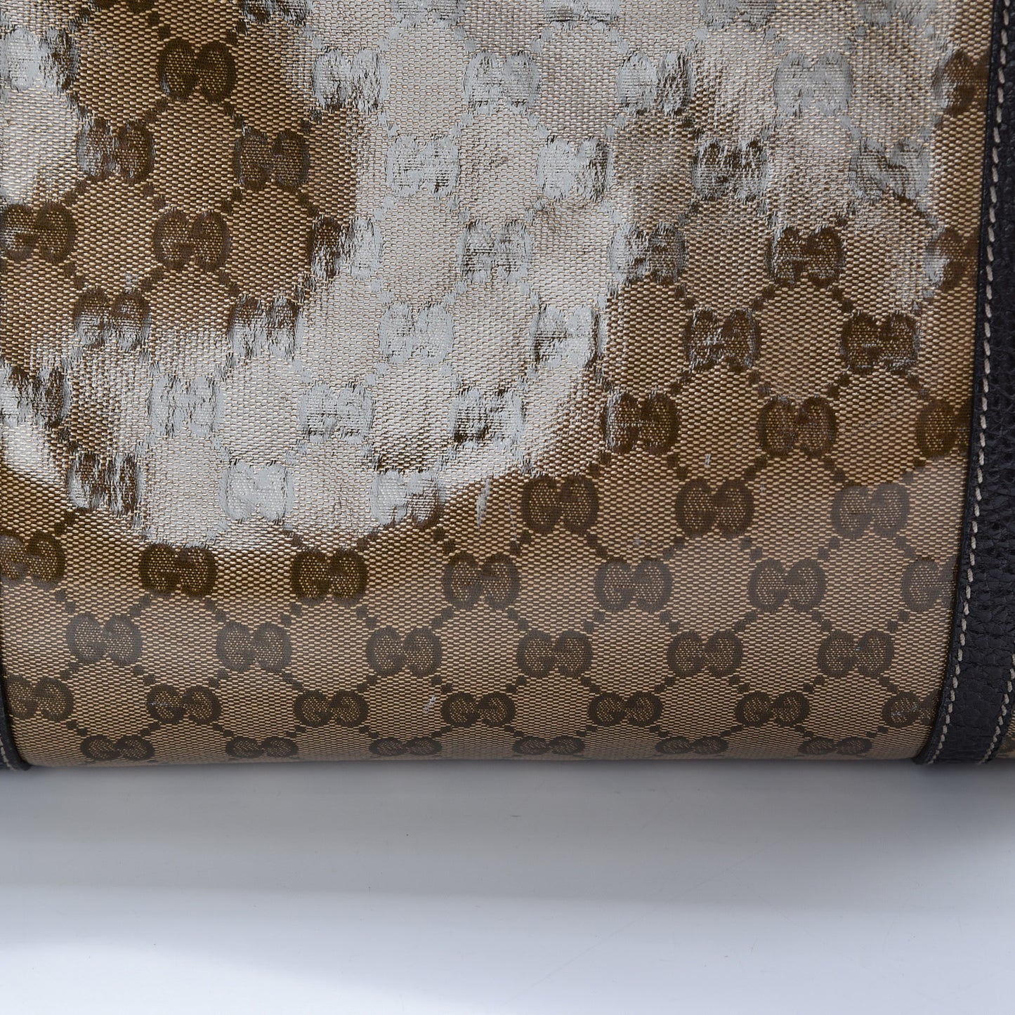 Crystal Monogram Large Joy Tote Brown