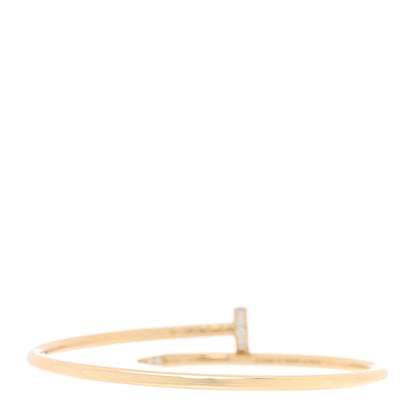 Cartier 18K Yellow Gold Diamond Small Juste Un Clou Bracelet 15 2 of 4