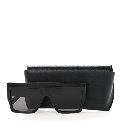 Celine Acetate Chunky Rectangle Sunglasses CL 40092/I Black 7 of 7