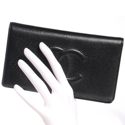 Chanel Caviar Yen CC Wallet Black 2 of 7
