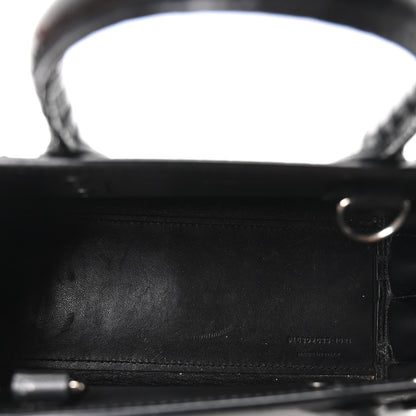 Saint Laurent Calfskin Crocodile Embossed Nano Sac De Jour Black 5 of 10