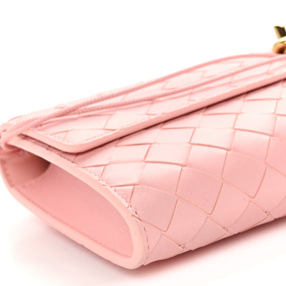 Bottega Veneta Nappa Intrecciato Long Andiamo Top Handle Clutch Rose 8 of 10