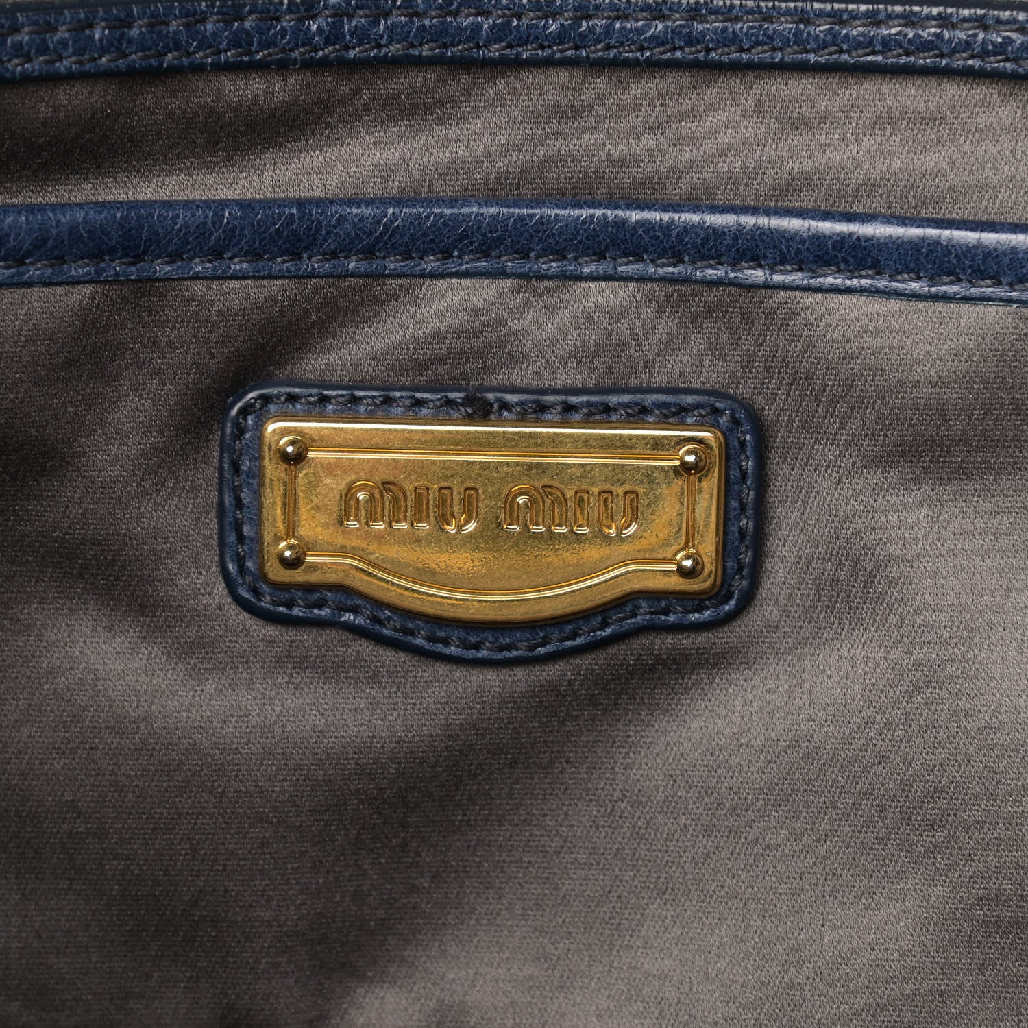 Miu Miu Nappa Matelasse Satchel Bleuette 7 of 11