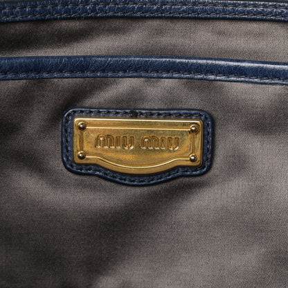 Miu Miu Nappa Matelasse Satchel Bleuette 7 of 11