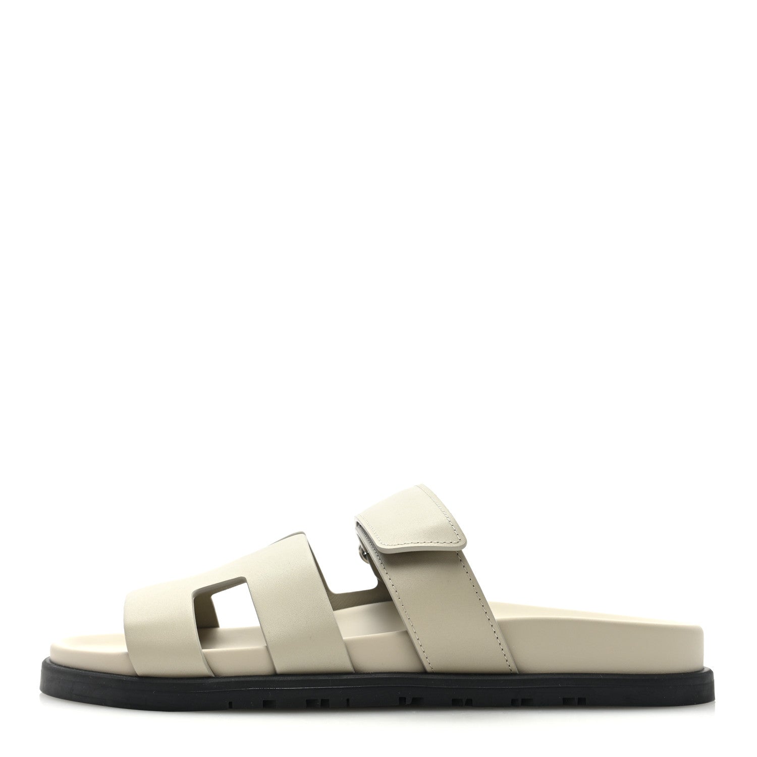 Hermes Calfskin Womens Chypre Sandals 39 Beige Esquisse 1 of 8