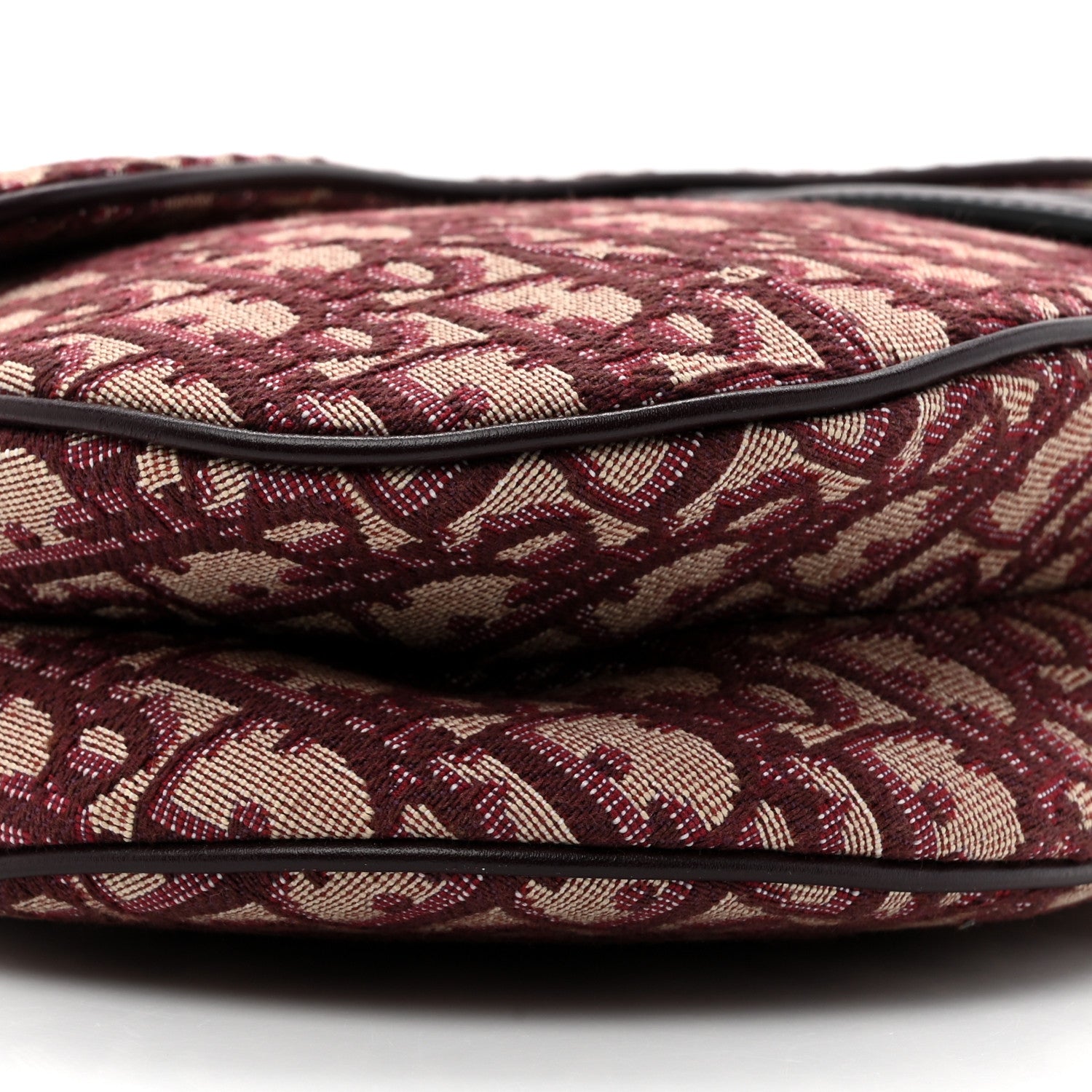 Christian Dior Oblique Saddle Bag Burgundy 10 of 10